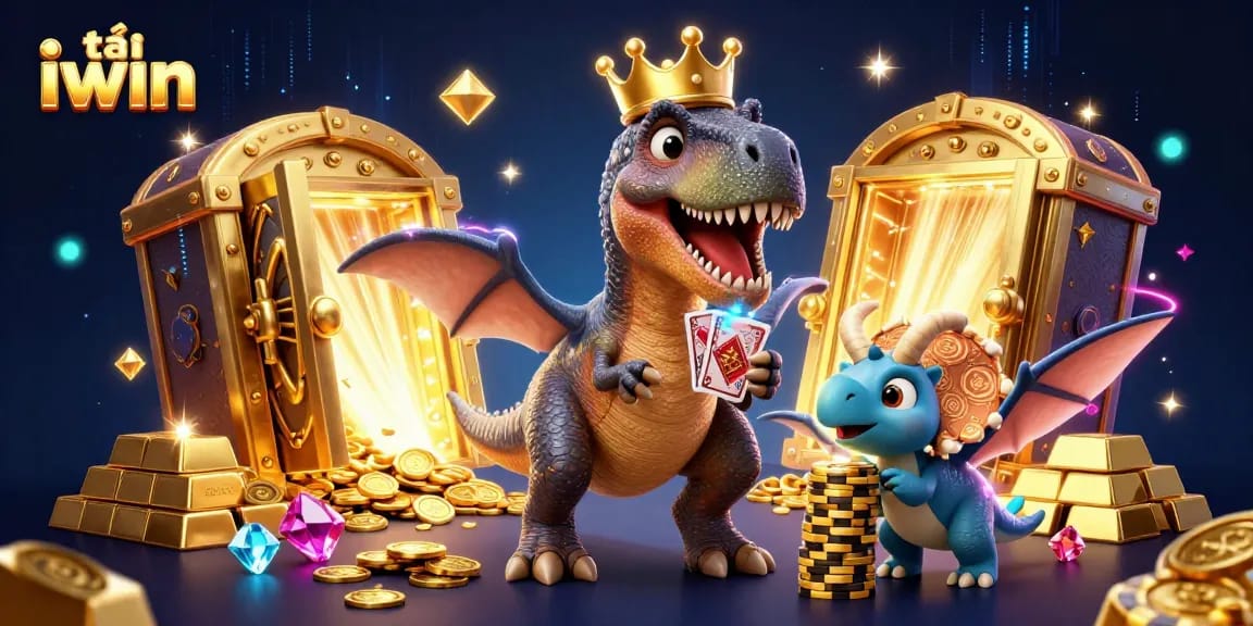 Engage with exciting gameplay and vibrant scenes in tải iwin's 3D casino illustration.