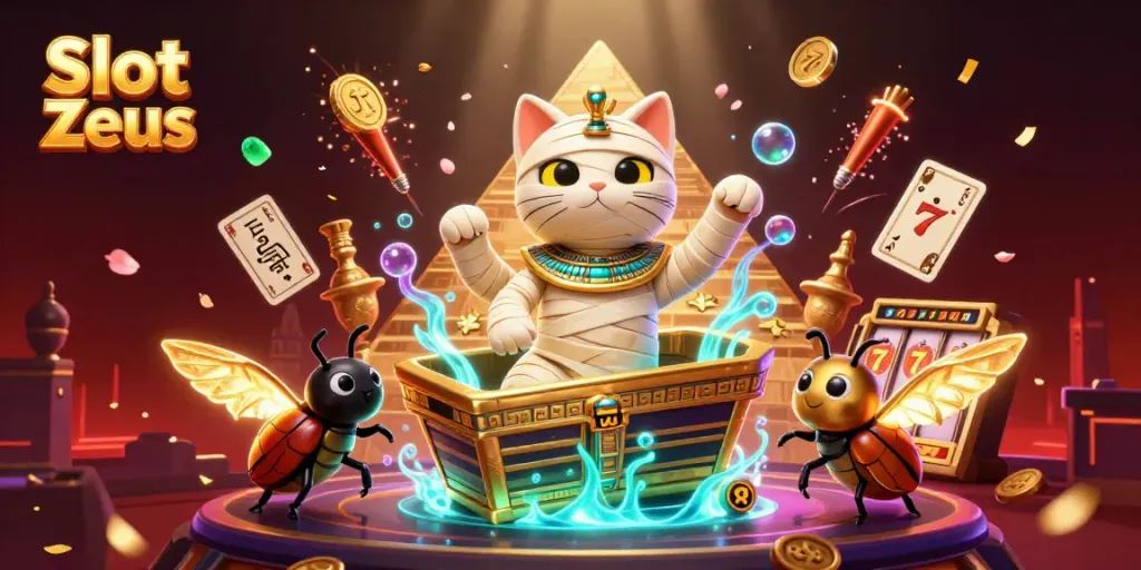 Slot Zeus memberikan pengalaman bermain slot yang seru dengan elemen kasino yang penuh warna.