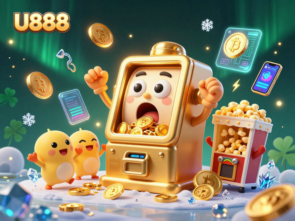 Experience stunning wins at U888 with dynamic gaming visuals and cheerful characters celebrating jackpots.