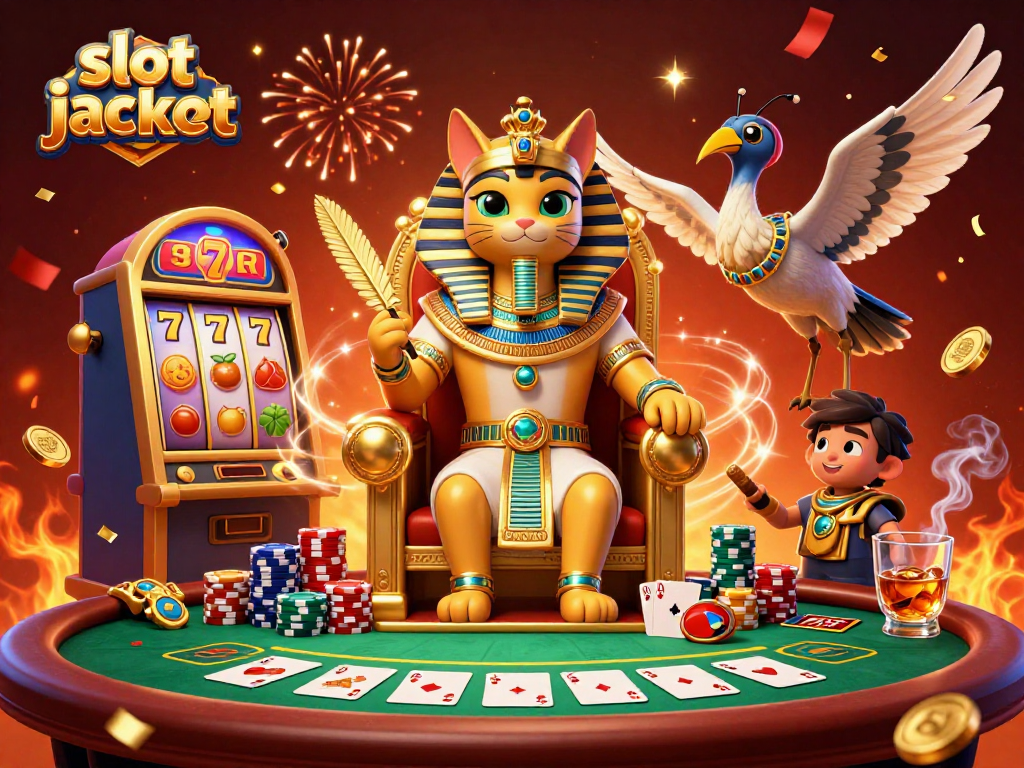 Menangkan slot jackpot dengan mesin slot dan karakter kasino yang menawan.