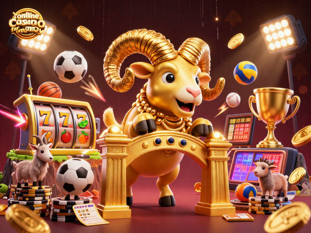 Engage in exciting gameplay at an online casino for real money with dynamic slot machines and vibrant sports elements.