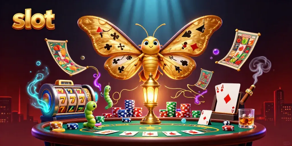 Menangkan slot dengan mudah di DEWATASLOT888, dikelilingi oleh simbol keberuntungan dan suasana kasino yang megah.
