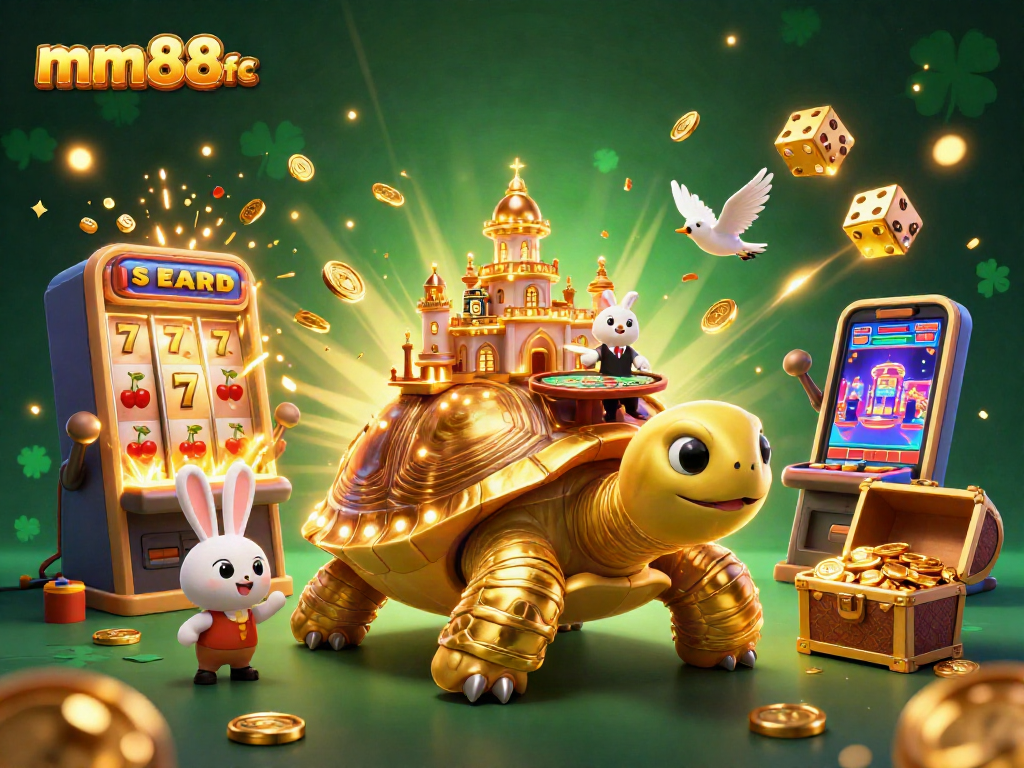 Experience thrilling jackpots at mm88fc with a vibrant casino scene featuring dynamic characters and games.