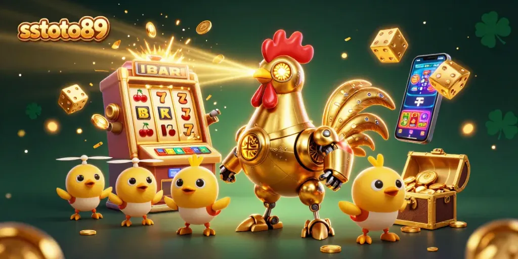 Gunakan sstoto89 untuk menjelajahi jackpot yang luar biasa di mesin slot mega dalam ilustrasi kasino digital.