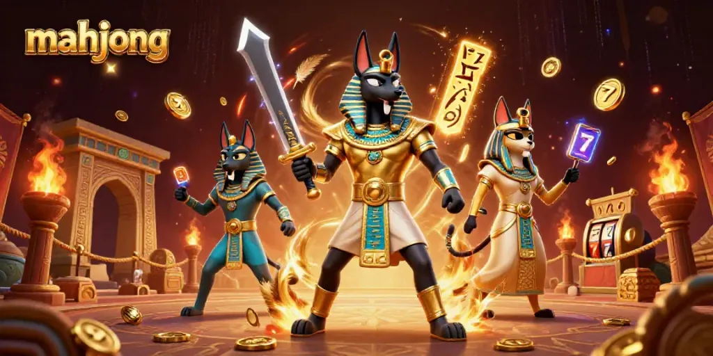 Mahjong adalah permainan slot yang menarik dengan simbol dan suasana menggelegar dalam ilustrasi 3D.