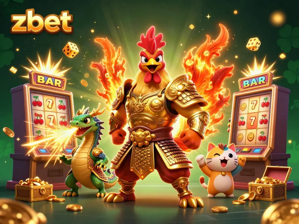 Experience the thrill of zbet with dynamic characters celebrating a big jackpot.