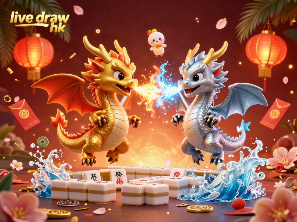 Experience the thrill of live draw hk with dynamic dragon battles and festive casino elements