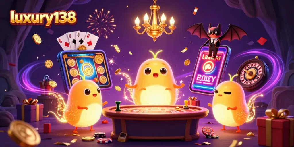 Luxury138 menjadikan permainan kasino lebih menarik dengan cahaya kuning emas di kasino goyang.
