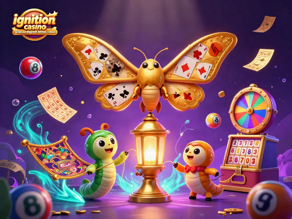 Experience ignition casino $100 no deposit bonus codes with a vibrant illustration showcasing dynamic lottery elements.