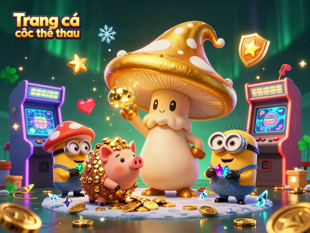 Engage in Trang cá cược thể thao with magical creatures and vibrant gaming elements in this dynamic scene.