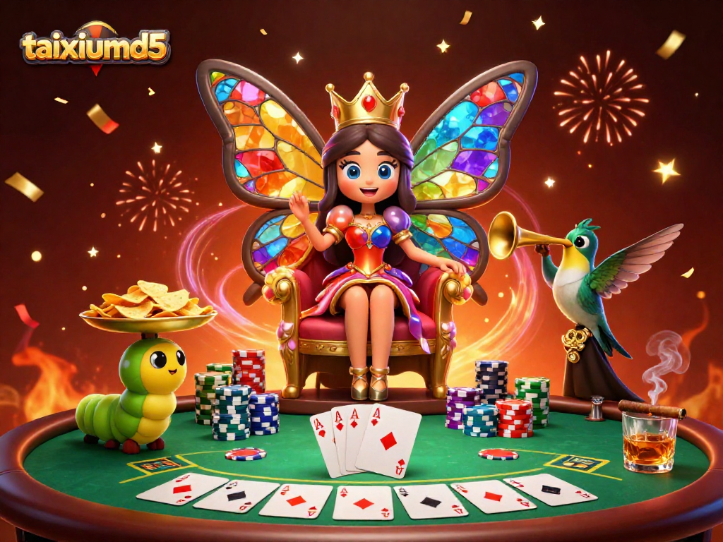 Experience thrilling poker action with taixiumd5 featuring vibrant characters and rich game elements.