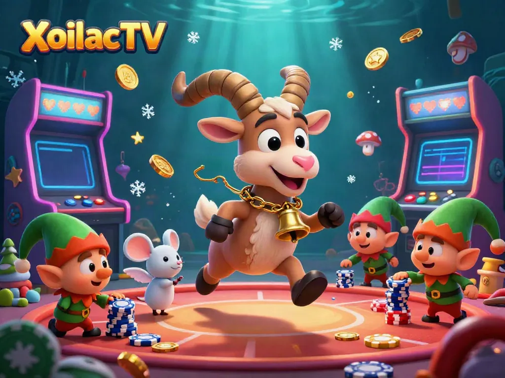 XoilacTV invites players to engage in lively betting with a blend of festive casino elements and festive characters.