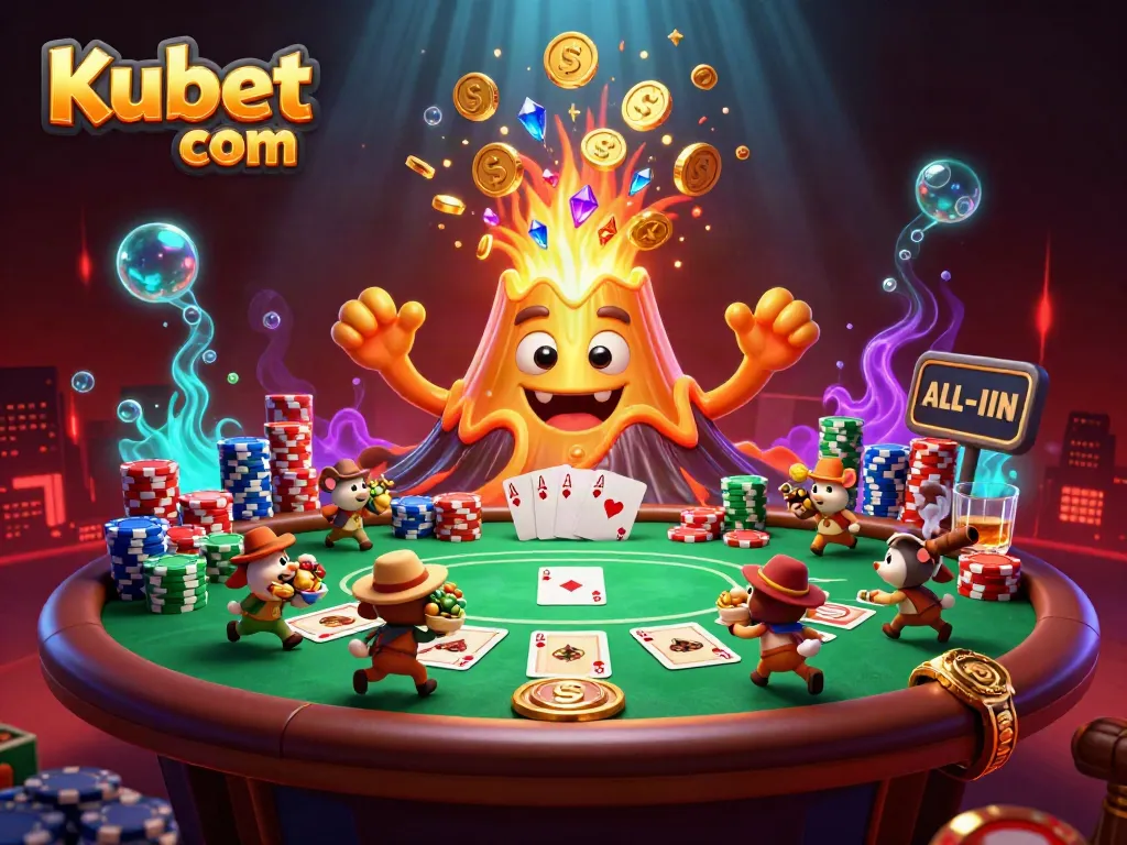Engage in thrilling gameplay with Kubet com, as the golden volcano erupts with treasures while explorer animals escape with winnings.